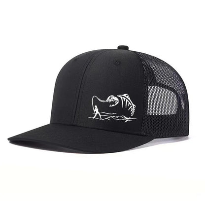 1PC New Fashion Richardson Micro Curved Trucker Cap Fishing PrintedSummer Mesh Breathable Baseball Caps Outdoor Gorras Hombre