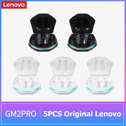 Lenovo GM2 Pro TWS Wireless Earbuds Bluetooth 5.3 – Touch Control HD Earphones with Mic, Waterproof Sports Headphones