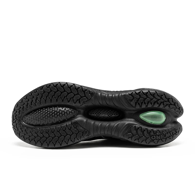 ONEMIX Nouvelles chaussures de course à amorti pour hommes, adaptées aux coureurs intensifs, à lacets, sportives, pour femmes, antidérapantes, d'extérieur, athlétiques, baskets pour hommes
