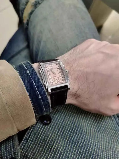 FARASUTE Original Design Square Manual Mechanical Men's Watch Seagull Movement Luxury Retro Sapphire Mirror Waterproof Men Watch
