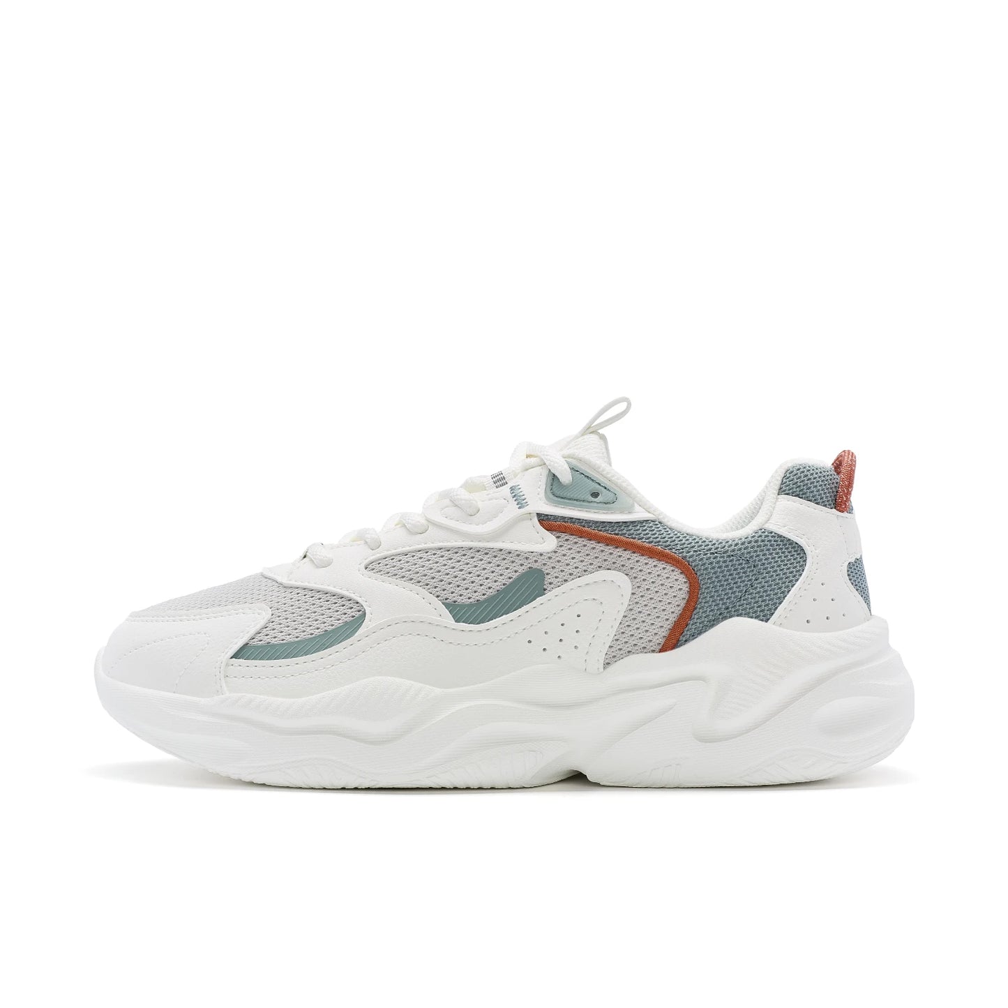Xtep Casual Shoes For Men Breathable Thick Sole Heightened Lightweight Strong Wrapping Street Style Sports Shoes 977319320047
