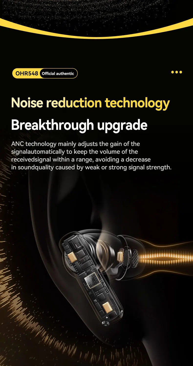 Acer OHR548 Wireless Bluetooth Headphones with ANC, Stereo Sound, Low Latency Gaming Earbuds, Bluetooth In-Ear Headphones with Charging Case