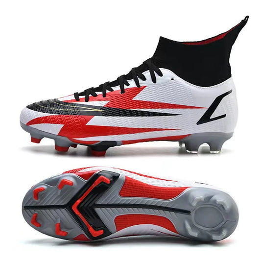 2025 New Long Nail Large Size Football Shoes Teenager Ankle Anti slip Training Latest Sneakers FG/TF Soccer Shoes