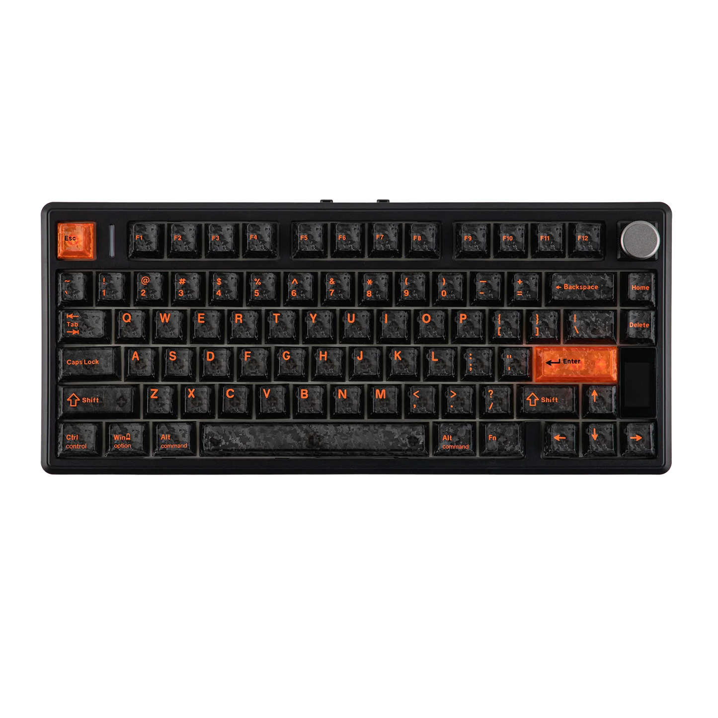 EPOMAKER TH80 V2 PRO 75% ANSI US Layout Wired/Bluetooth/2.4Ghz Wireless Mechanical Gaming Keyboard with Screen/ Knob & 10000mAh