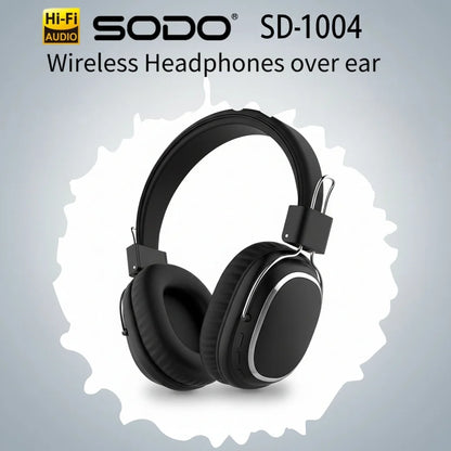 SODO SD-1004 Wireless Headphones Foldable Bluetooth 5.3 HIFI Stereo Headset 40mm Driver Over Ear Headphone with Mic Support TF