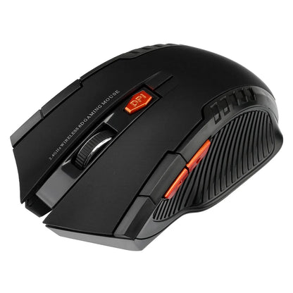 2.4G Wireless Mouse 1600DPI Optical Gaming Mouse with USB Receiver, 6-Button Ergonomic Wireless Mouse for PC, Laptop & Computer
