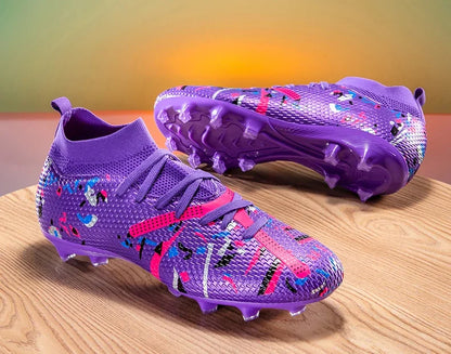 Nouvelles chaussures de football pour hommes, chaussures d'entraînement, crampons de football, baskets de match, chaussures de sport pour terrain gazonné, antidérapantes, professionnelles, ultralégères, unisexes.