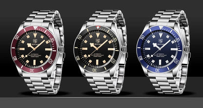 BENYAR 2026 New Men Watches Retro Black Mechanical Automatic luxury watch for men Waterproof Luminous Stainless steel wristwatch