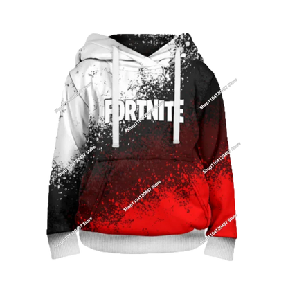 Fortnite Paarbekleidung Herren- und Damenpullover Kinder bedruckter Casual-Hoodie für Schüler Outdoor-Sport schlicht langärmelig