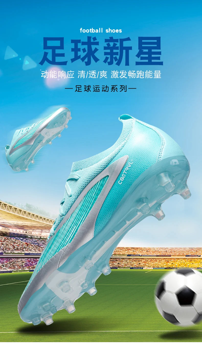 Men's New TF Football Boots Sneakers Professional Society Casual Male Soccer Shoes Futsal High-Quality Football Shoes Training