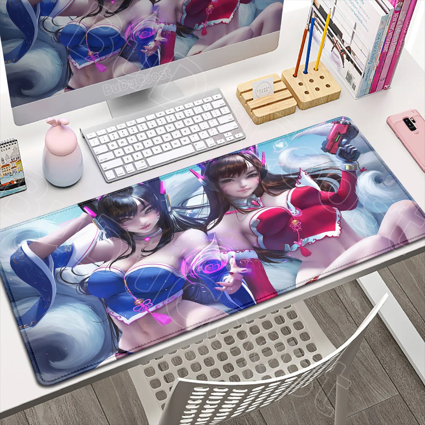 Produit gaming premium Fraquane Large XXL DIY Cool Overwatch Mouse Pad Keyboard Table Gaming Accessories Non-Slip Rubber Edge locking spped Laptop Rug desk Mat