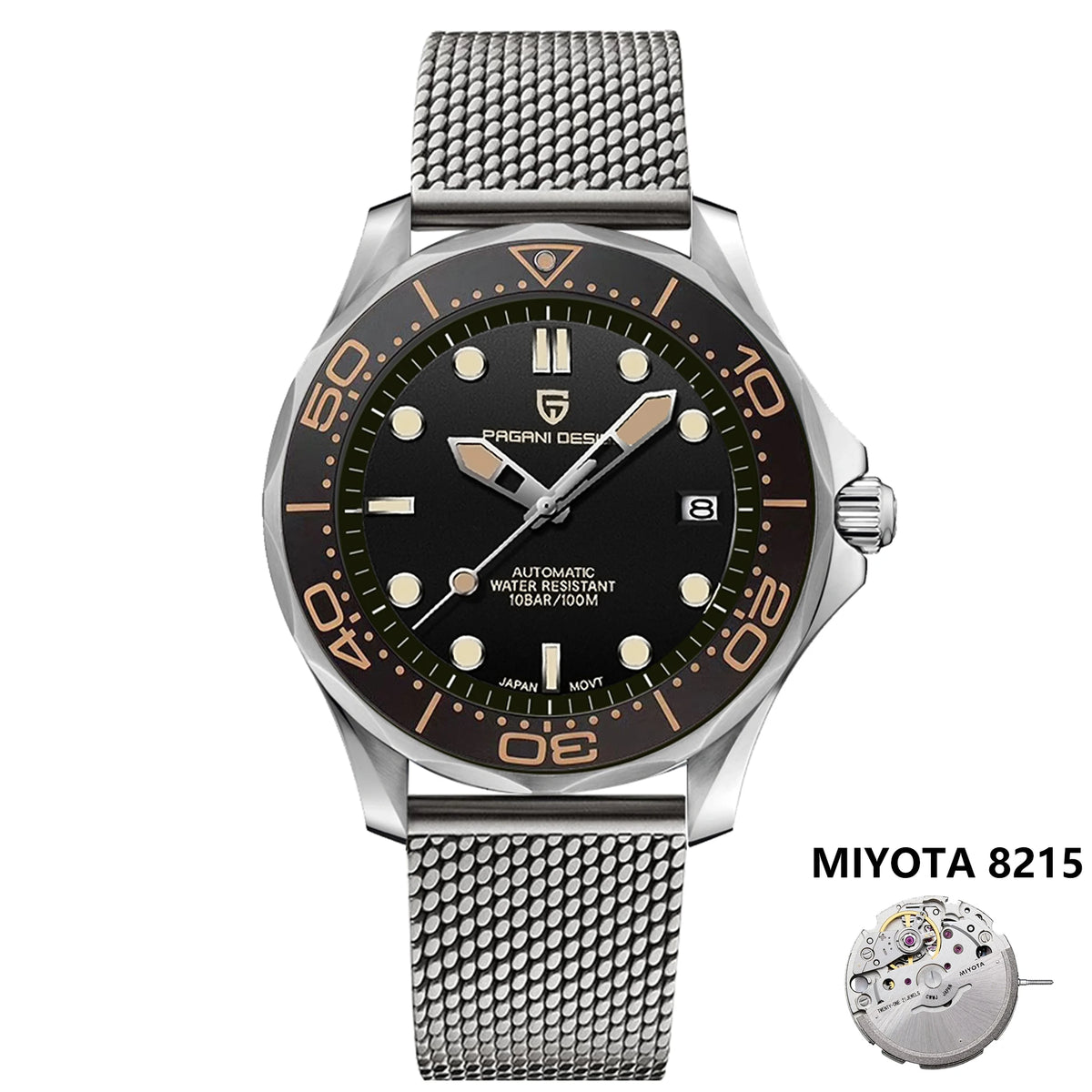 2025 New PAGANI DESIGN Men's Watches Luxury Automatic Watch For Men NH35A Mechanical Wrist watch Men AR Sapphire crystal Clock