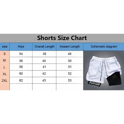 2026 Dragon Ball Animation Peripheral Double-layer Shorts American Men's Trend Fashion Breathable Loose Sports Pants