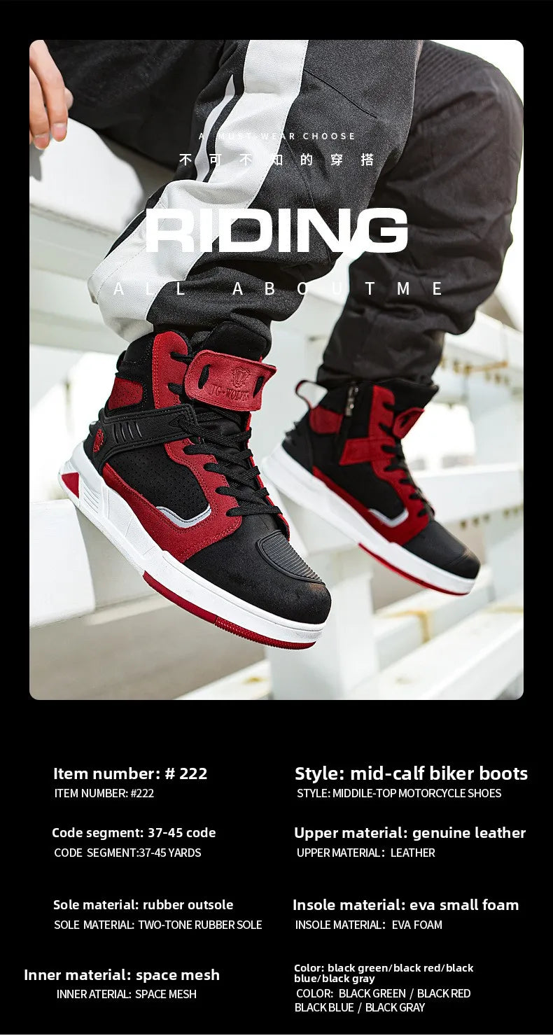Motorcycle Boots 2026 New Men and Women Motorbike Riding Shoes Breathable Biker Boots Motorboats Motorcycle Shoes Boots