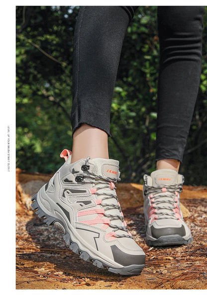 2025 New Hiking Shoes Unisex Outdoor Hiking Sports Shoes Camping Boots Ladies Waterproof Walking Shoes Non-slip Hiking Shoes