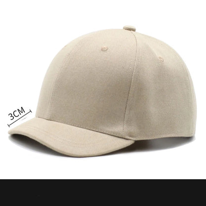 Short Brim 4 Size Fitted Closed Caps Hats New Cycling Bill Plain Trucker Men Women Hip Hop Baseball Snapback Sun Visor Era
