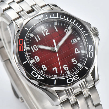 Men's Automatic Mechanical Watch 41mm Stainless Steel Waterproof Case Ceramic Bezel Men's Fashion Business Watch