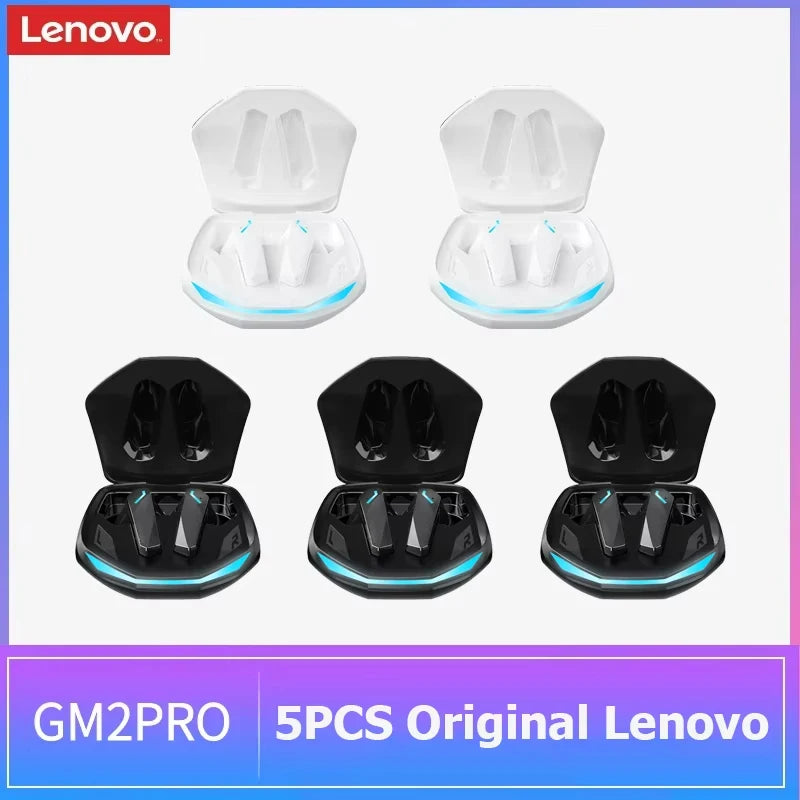 Lenovo GM2 Pro TWS Wireless Earbuds Bluetooth 5.3 – Touch Control HD Earphones with Mic, Waterproof Sports Headphones
