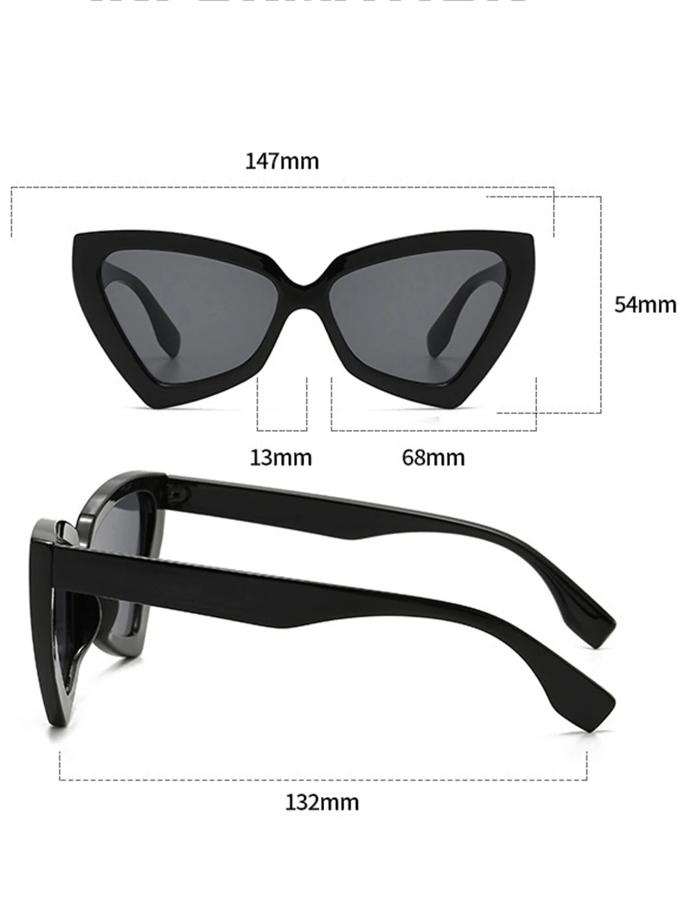 New Vintage Triangle Polygon Sunglasses Women Men Vintage Glasses Retro Cat Eye Sun Glasses Female Male Eyewear Eye Glasses