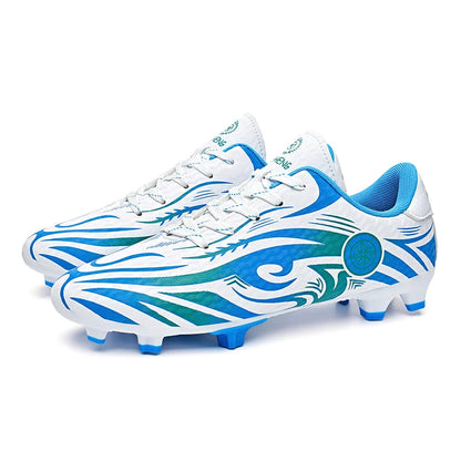 Chaussures de football originales pour hommes, chaussures d'entraînement en plein air, antidérapantes, chaussures de football pour enfants, à crampons longs, chaussures de futsal pour hommes, taille 32-45