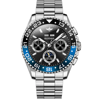 OUPINKE Fashion Mens Watches Top Brand Luxury Business Sport Watch Multifunction Automatic Mechanical Men Clock Waterproof Reloj