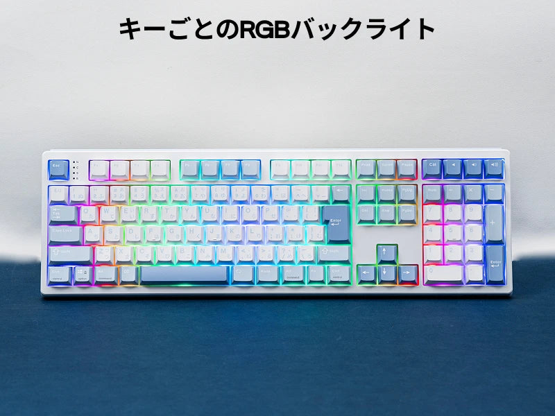 Japanese Version EPOMAKER TH108 JIS Layout 100% Sized Gasket Wired/Bluetooth/2.4Ghz Wireless NKRO Mechanical Keyboard Long-Lasting 8000mAh