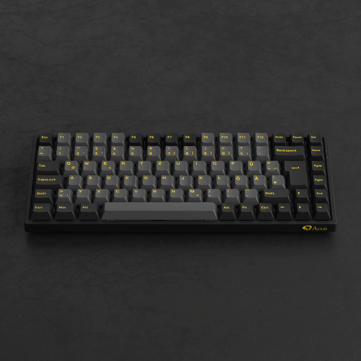 Akko 3084B Plus Black & Gold 75% ISO-DE Layout Mechanical Gaming Keyboard Hot-swapple Multi-Modes 2.4GHz /USB Type-C/BT 5.0