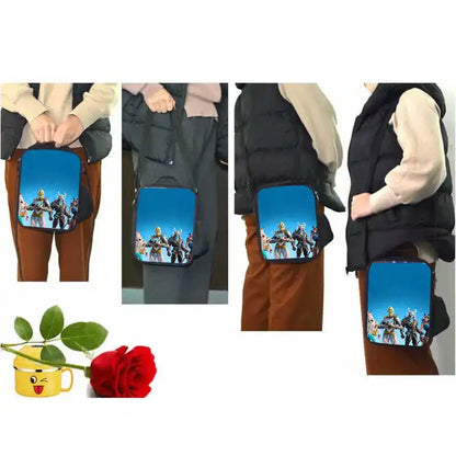 Lunch-Taschen für Kinder, Cartoon-Fortnite-Schul- und Picknicktaschen für Mädchen und Jungen, isolierte Kühltaschen für Kinder, tragbar und leicht