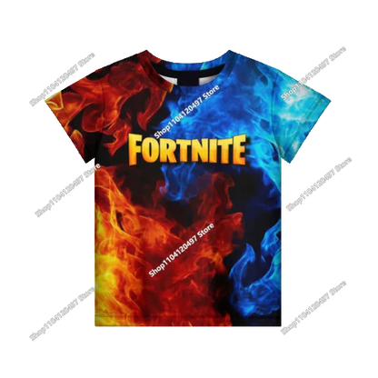 Summer Fashion Fortnite Mascot 3D Print Kids T Shirt Casual T-shirt Boys Girls Unisex Children's Clothing Tshirt Tops