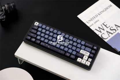 Galaxy Theme Key Cap 129 Keys GMK MOA Profile DYE-SUB PBT Keycap with 1.75U 2U Shift for MX Switch Mechanical Keyboard