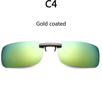 BOYSEEN Polarized Clip Sunglasses Driving Day Night Vision Lens Unisex Sport Fishing Myopia Glasses Men Women Travel Outdoor