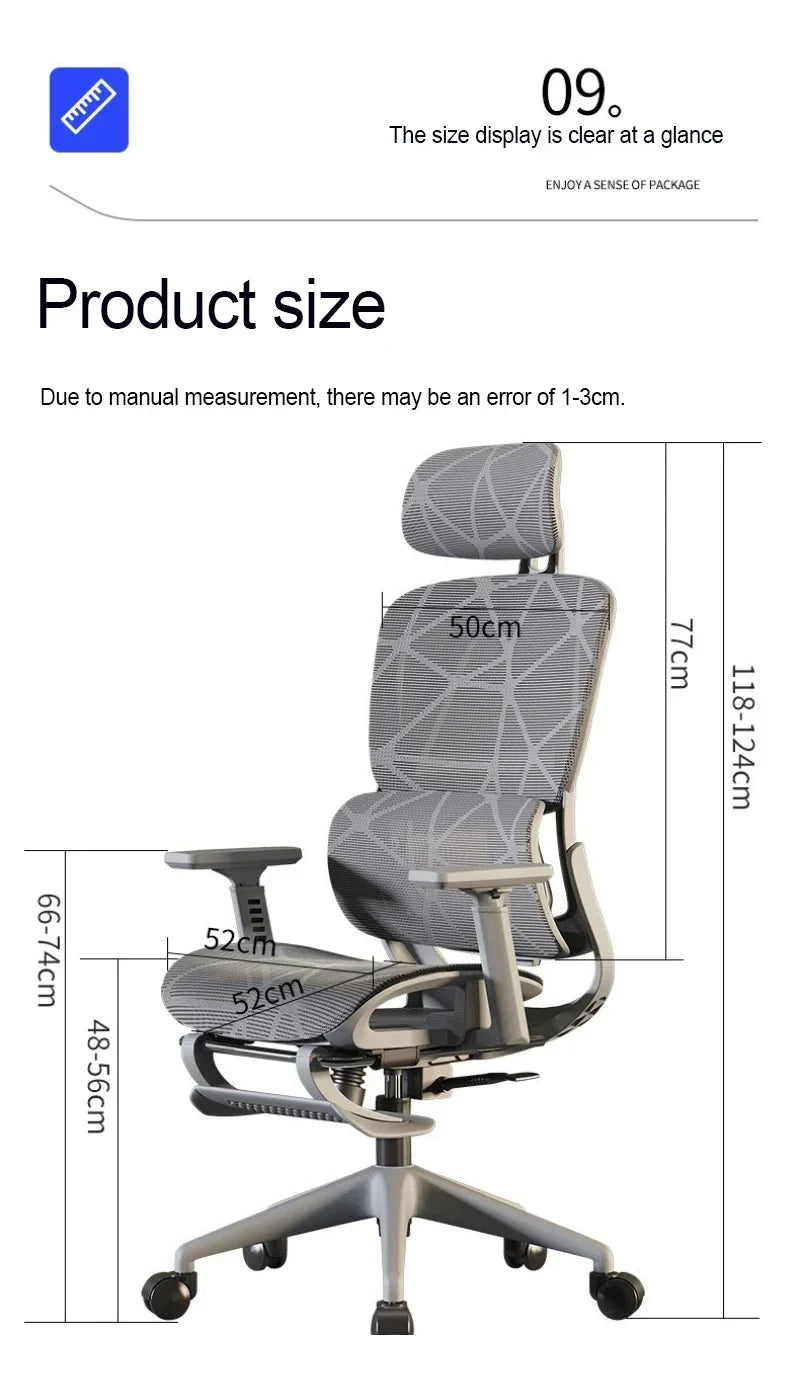 Gaming Chair  Adjustable Relax Ergonomic Office ChairStudy Long Sitting  Cadeira  Silla Gamer Office Supplies Daily Necessities