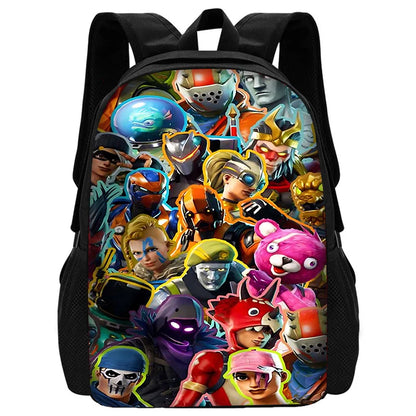 Hot Game Design-F-FortniteS Kid Backpacks Boys and Girls Student Birthday Gift Child School Bags Unisex Camping Durable Rucksack