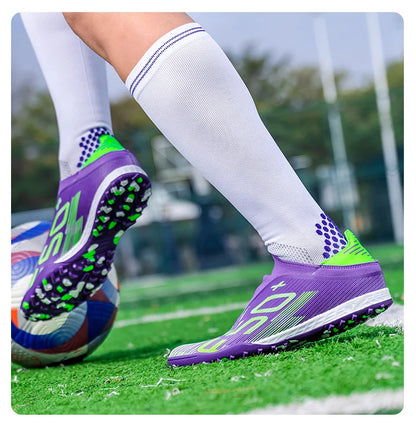 Pointure 35-45 Chaussures de football FG/TF pour hommes, futsal, professionnelles, unisexes, pour garçons, chaussures de football, baskets