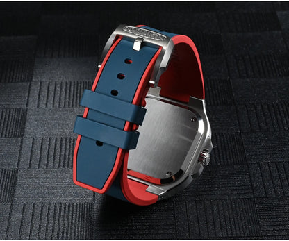 San Martin 40mm Classic Luxury Sport Watch Distinctive Square Case Stainless Steel Men Watch Automatic Mechanical 10 Bar SN0074