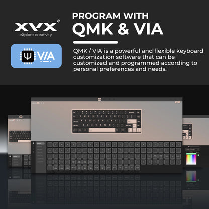 XVX M67 JadeStone Mechanical Keyboard 65% Tri-Mode Wireless Keyboard, Hot Swappable RGB Mechanical Keyboard with IMD Keycaps, Gasket Mount Gaming Keyboard
