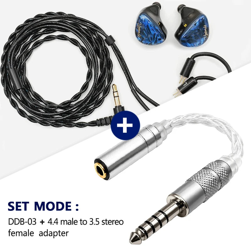 Vzonis DDB-03 HiFi IEM 1DD+1BA+1 Bone Conduction Hybrid Driver Gaming Earphones In-Ear High Resolution Resin Music Headphone