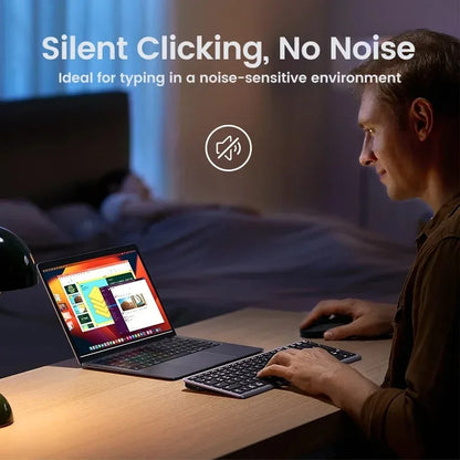Wireless Keyboard Bluetooth 5.0 Receiver 2.4G English 102 Keycaps For MacBook iPad USB C Rechargeable Keyboard PC Accessories