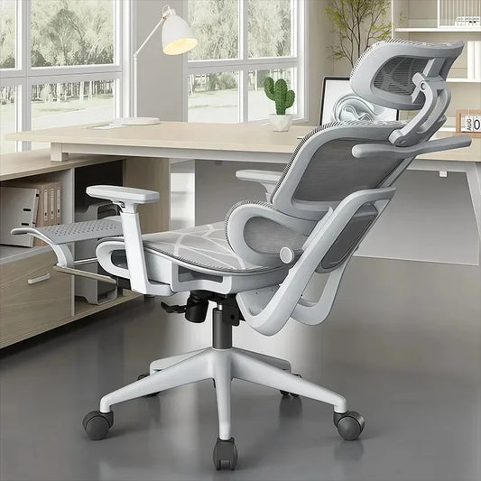 Ergonomic Office Chair Adjustable Recliner Gaming Computer Chair with Lumbar Support, 360° Swivel Wheels, Comfortable Executive Desk Chair