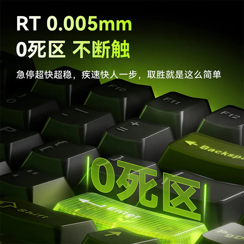 Vgn Neon 75 Mechanical Keyboard Tri Mode E-Sports Magnetic Switch Game Keyboard 75% Hot Swap 8000mah For Pc Accessory Customized