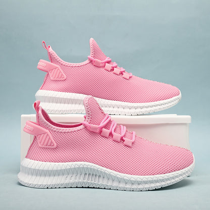 Breathable Men's Running Shoes Fashion Platform Men Casual Shoes Lightweight Women Vulcanized Shoes Flexible Anti-slip Sneakers