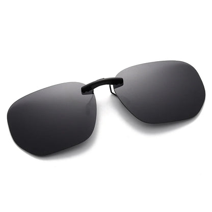 KLASSNUM Driving Clip On Sunglasses for Men Myopia Eyeglasses Polarized Women Square Night Vision Fishing UV400 Sun Glasses 2023