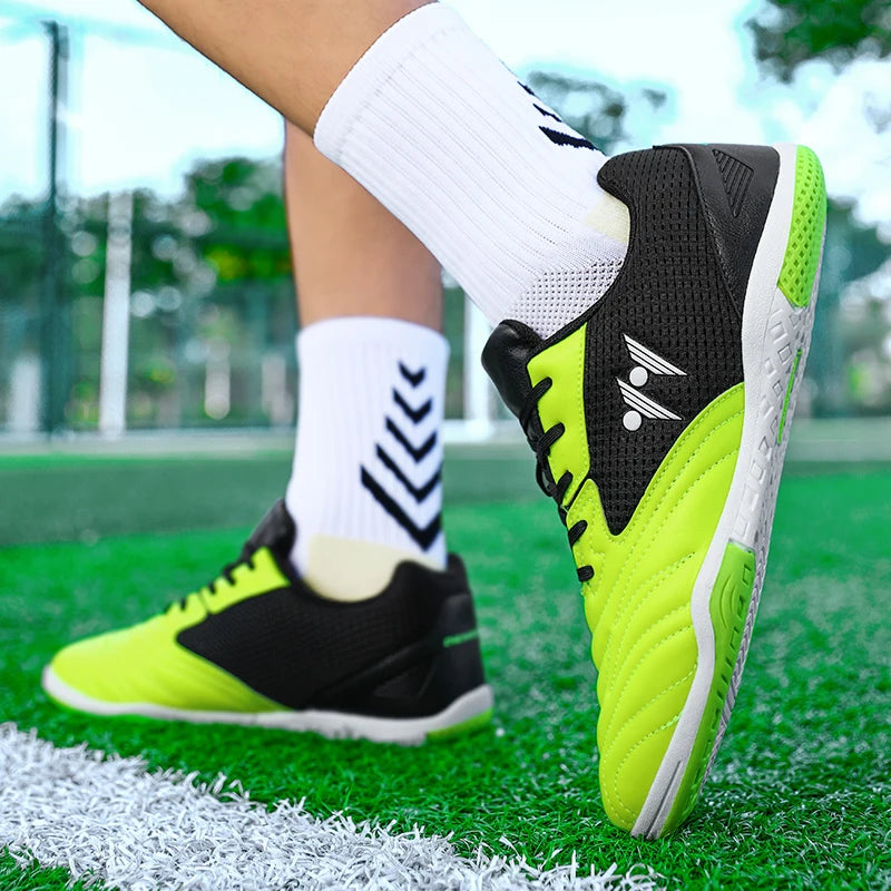 Ghete de fotbal premium pentru bărbați, înalte, pentru iarbă, adidași de futsal, încălțăminte de fotbal antiderapantă pentru meciuri, interior și exterior, foarte vândută pentru sport