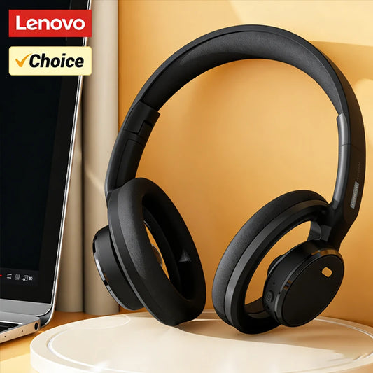 Choice Lenovo Gaming Headset Wireless Bluetooth 6.0 Earphones Foldable Sport Over Ear Headphone with HD Mic Gifts LS116