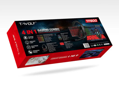 Spanish Keyboard with Ñ Russian Keyboard ISO 100% Layout 104 Keys Spanish Russian Gaming Keyboard Mouse Kit Backlight Wired T20