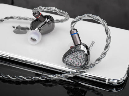 KBEAR Tourbillon-Pro TB-PRO HiFi Wired Earbuds 10mm Dynamic Driver In-Ear Earphones, High Resolution Type-C HIFI Wired Earbuds with PU+PEEK+DLC Diaphragm