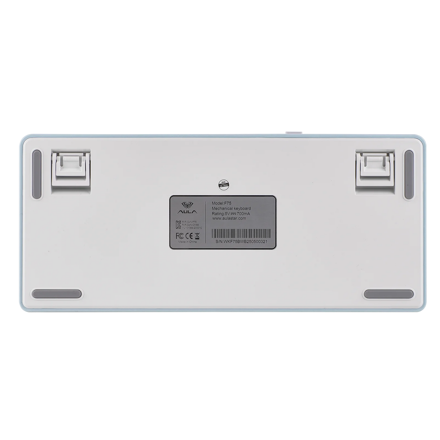 EPOMAKER AULA F75 ISO-ES 75% QWERTY español, teclado mecánico gaming inalámbrico con cable/Bluetooth/2.4GHz, hot-swap, montaje gasket y retroiluminación RGB