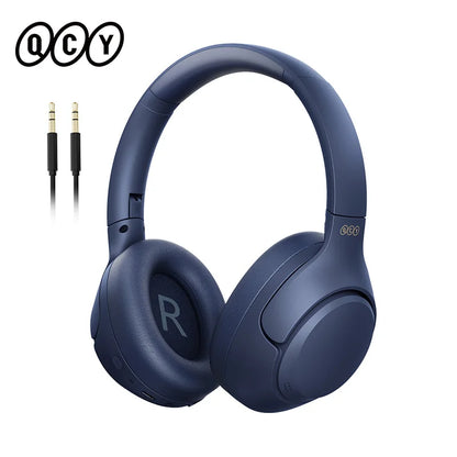 Casque sans fil QCY H3 ANC, réduction de bruit active hybride 43 dB, Bluetooth 5.4, casque Hi-Res avec LDAC, casque supra-auriculaire, 60 heures d'autonomie