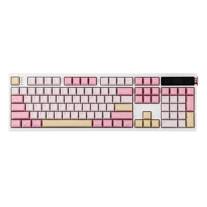 Teclado mecánico EPOMAKER TH108 PRO 100% de tamaño completo, hot-swap, con cable/BT/inalámbrico 2.4Ghz, pantalla y perilla, batería de 10000mAh