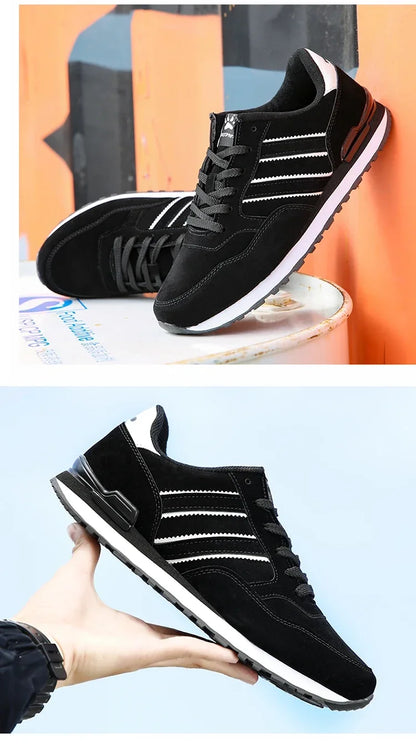 2025 New High Quality Men's Sneakers Leather Casual Shoes Autumn Breathable Men Shoes Male Flat Shoe Men's Casual Shoes